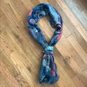 Colorful infinity scarf